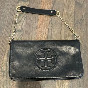 Tory Burch Black Clutch w/Shoulder Strap